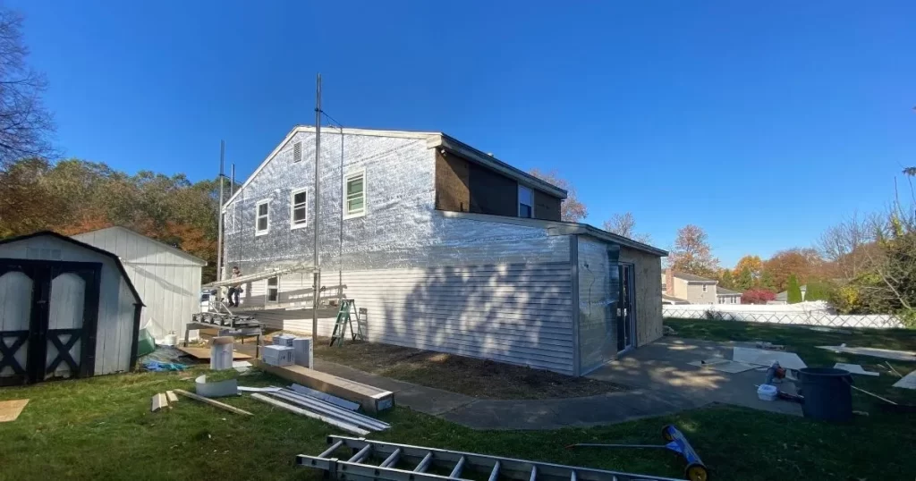 During-Siding-Installation-Project-in-Bensalem-PA